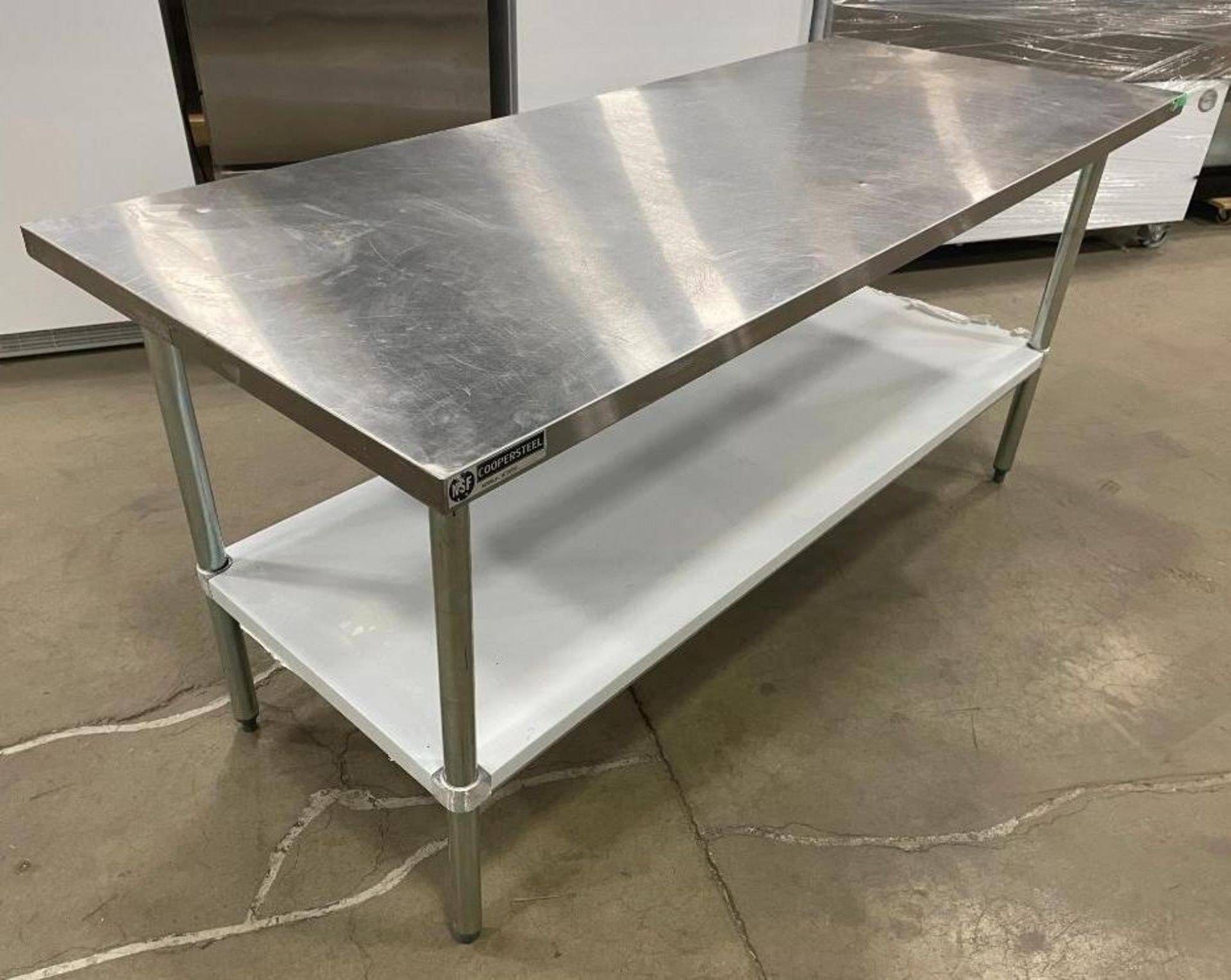 COOPERSTEEL 30" X 72" STAINLESS STEEL WORK TABLE