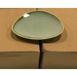 CASE OF TERRASTONE 6 1/2" SAGE GREEN PLATE - 36/CASE, ARCOROC - NEW