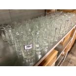 LOT OF (48) SCYBE GLASS BEER MUGS