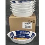 10" X 6" OVAL 30OZ BAKING DISHES, ARCOROC P0886 - LOT OF 12 (2 CASES)