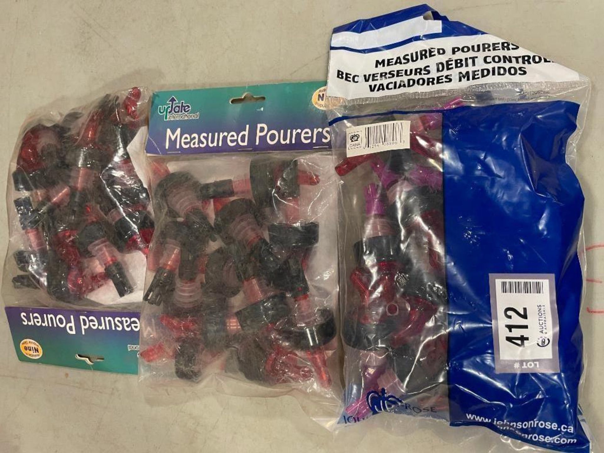 LOT OF (36) FREE FLOW POURERS - NEW