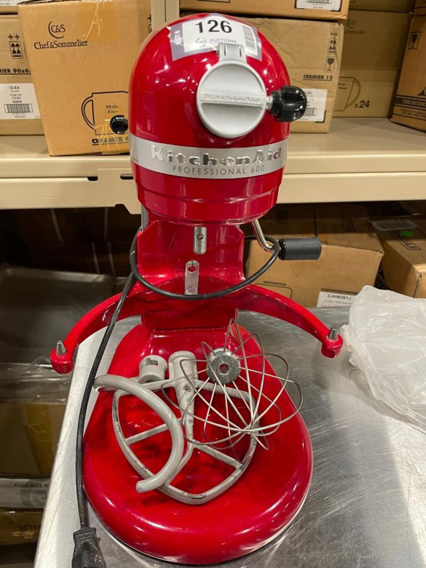 KITCHENAID PROFESSIONAL 600 SERIES 6-QUART BOWL-LIFT STAND MIXER WITH ATTACHMENTS - Image 7 of 12