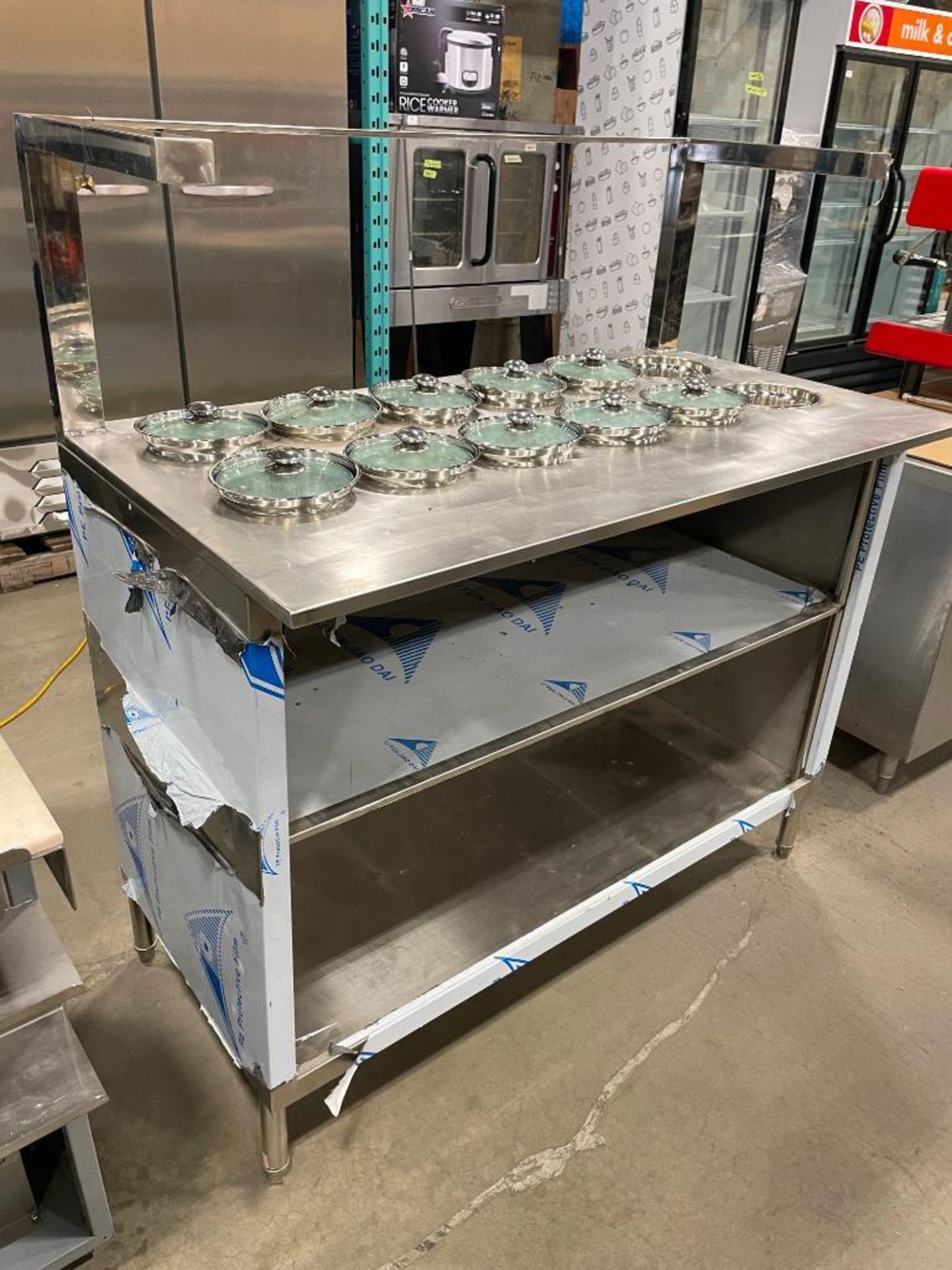 CUSTOM STAINLESS STEEL 12-SECTION SERVING STATION - Image 8 of 10