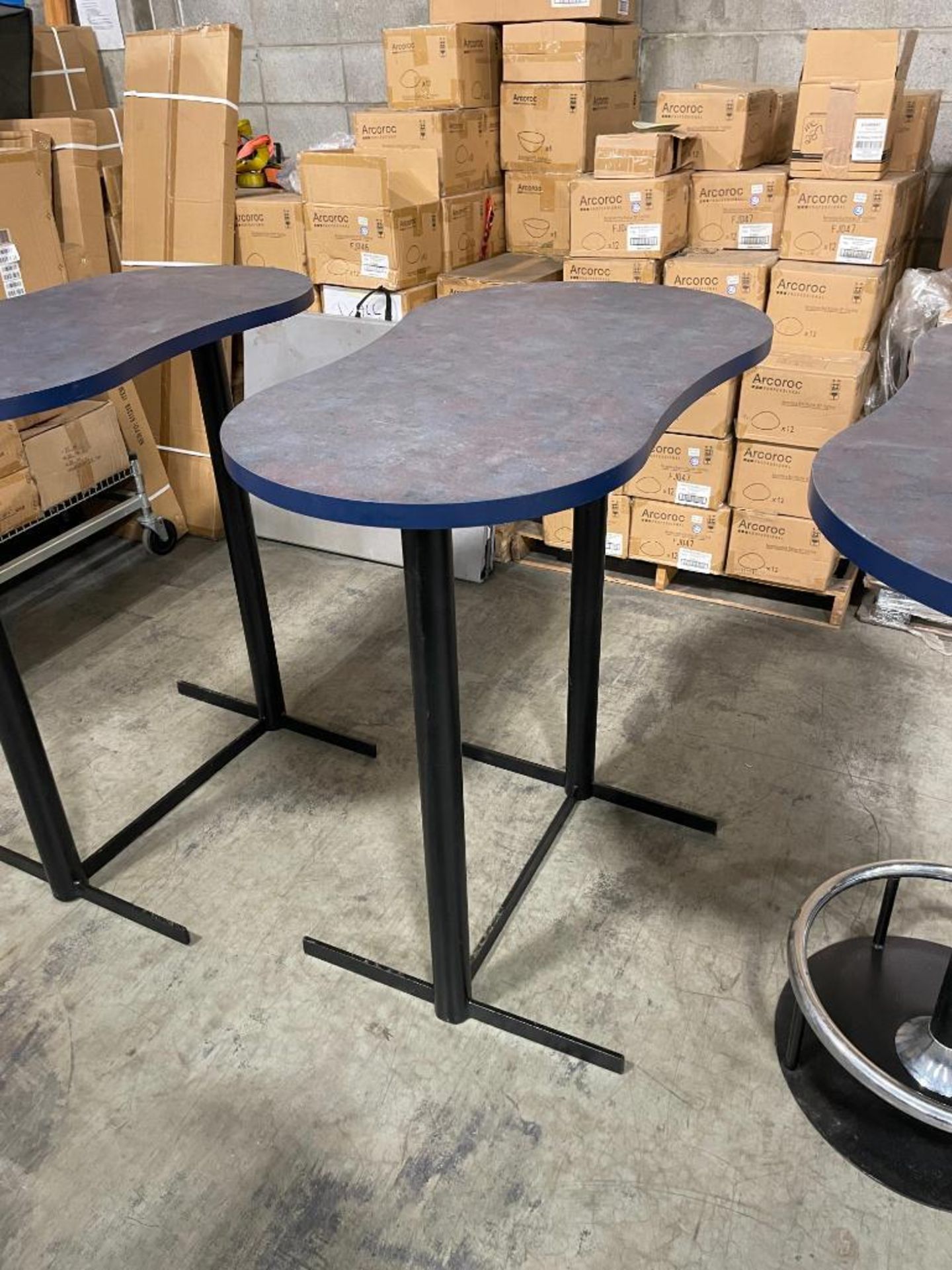 (3) BLUE 41" X 23" BAR HEIGHT TABLES - Image 5 of 10