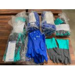 LOT OF ANSELL SNORKEL D4-644 RUBBER GLOVES & ANSELL ALPHATEC 58/530B RUBBER GLOVES