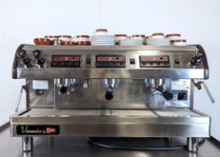 VENEZIA BY CECILWARE ESP 3 AUTO ESPRESSO MACHINE 3 GROUP WITH CUPS & SAUCERS