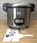 60 CUP COMMERCIAL RICE COOKER/WARMER, OMCAN 39454 - NEW