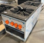 NEW SIERRA SRSP182 GAS DOUBLE STOCK POT RANGE