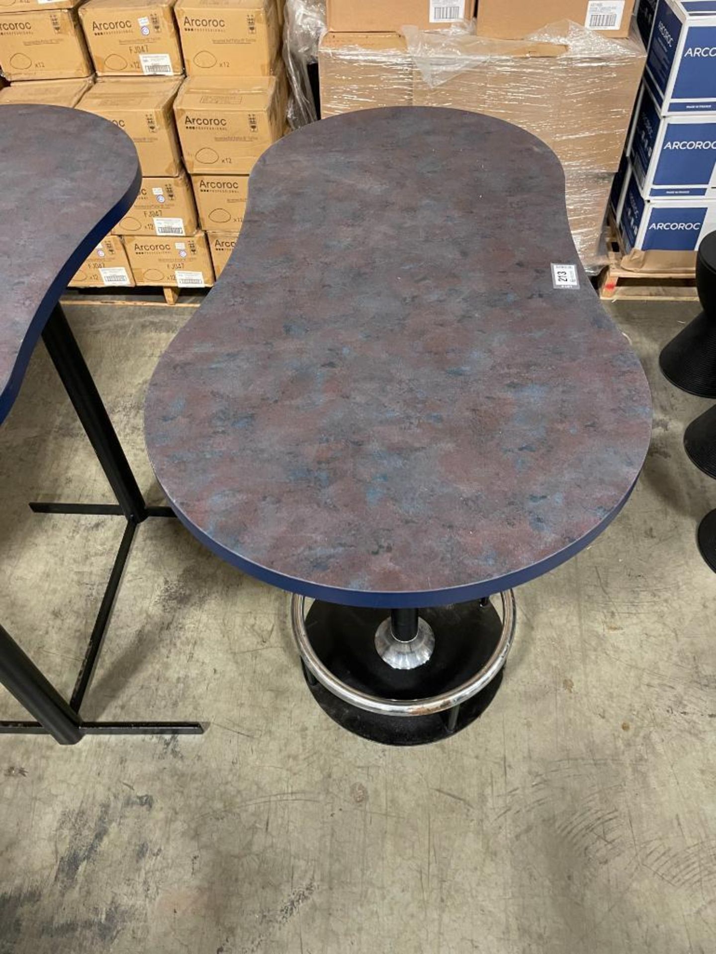 (3) BLUE 41" X 23" BAR HEIGHT TABLES - Image 9 of 10