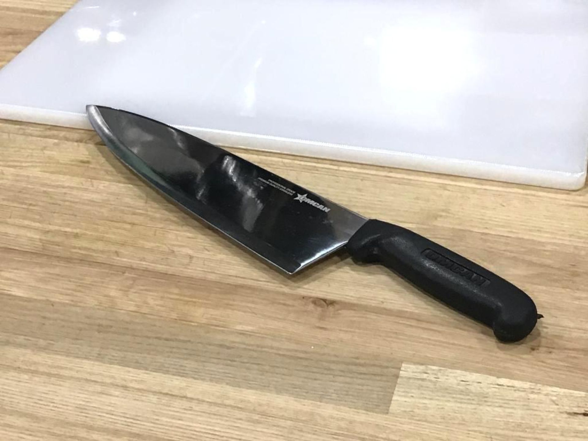 10" BLACK OMCAN MEDIUM BLADE COOK KNIFE - Image 3 of 4