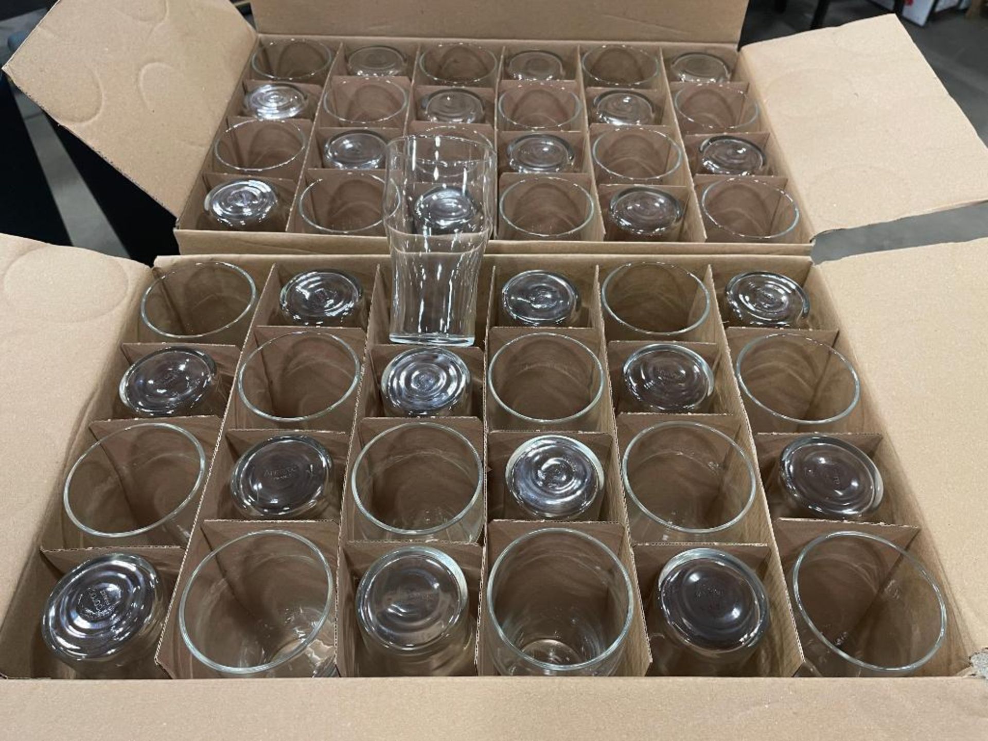 2 CASES OF 12OZ NONIC BEER GLASS, ARCOROC 43740 - 24 PER CASE