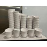 CASE OF 4.25" MELAMINE SLANTED FRY / APPETIZER CUP