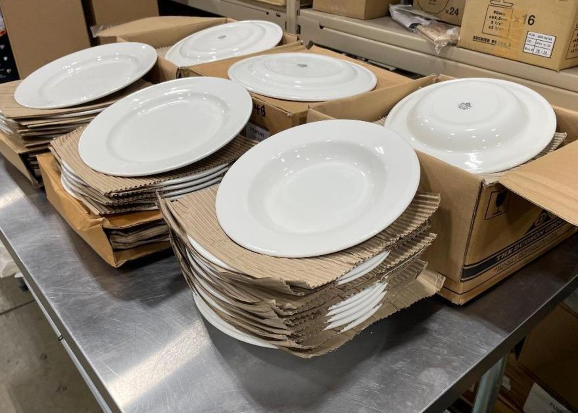 (4) DUDSON 12-5/8" PLATE - 12/CASE, (2) DUDSON 11-3/8" SOUP/PASTA BOWL - 12/CASE