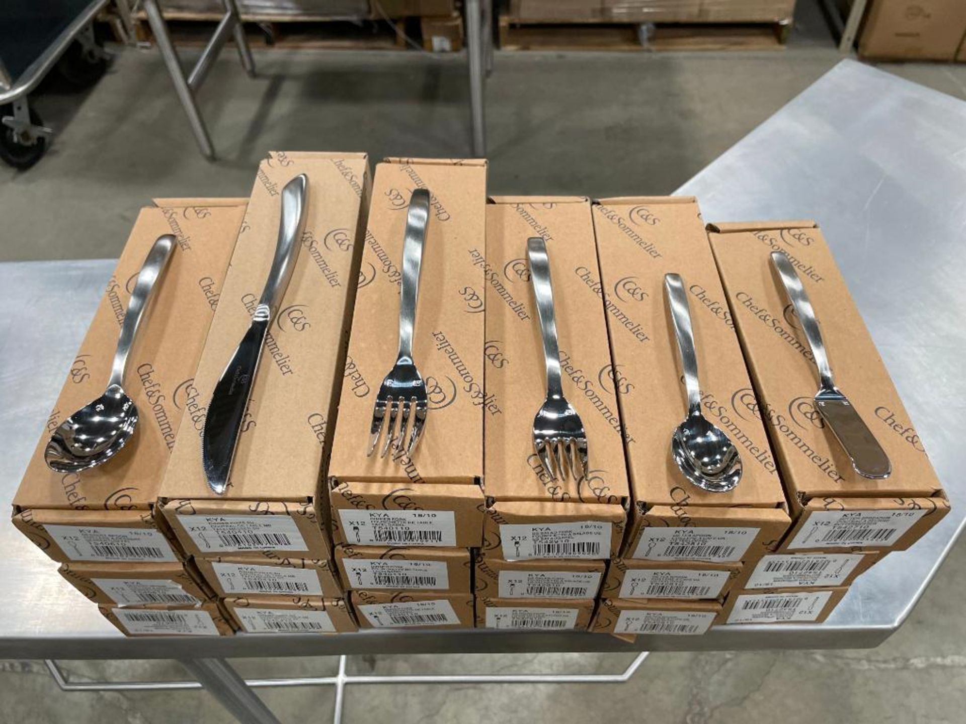 NEW 216 PIECES CHEF & SOMMELIER KYA SILVERWARE SET INCLUDING: - Image 11 of 15