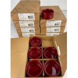 2 CASES OF CHEF & SOMMELIER PURITY 2 OZ. RED CIRCULAR BOWLS, 24/CASE - NEW