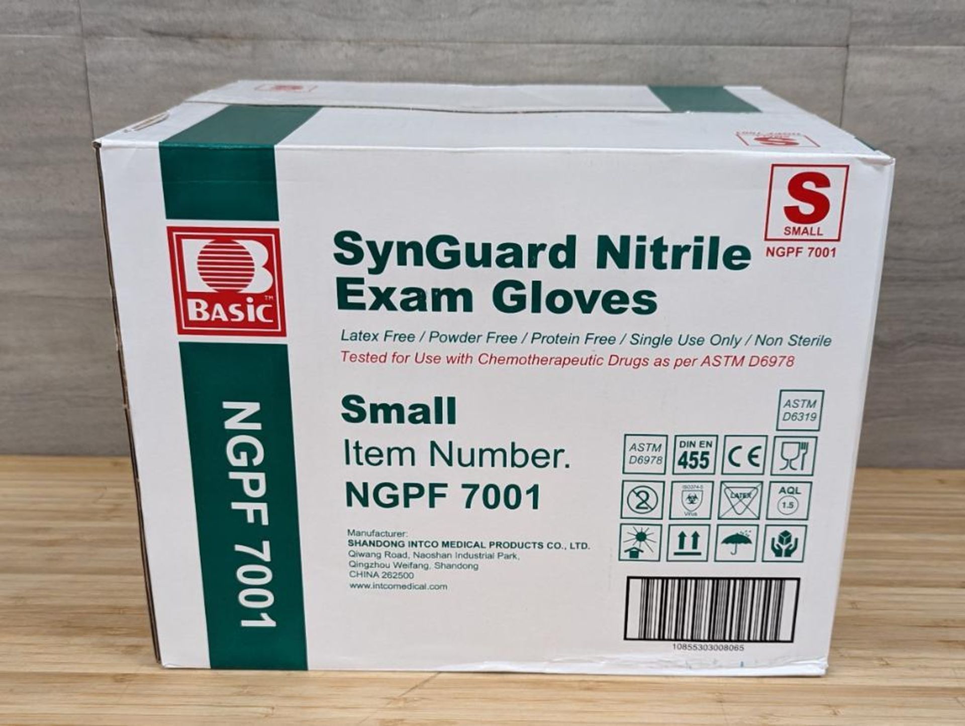 SYNGUARD NITRILE POWDER FREE BLUE EXAM GLOVES, SIZE SMALL - LOT OF 1000 - Image 2 of 5