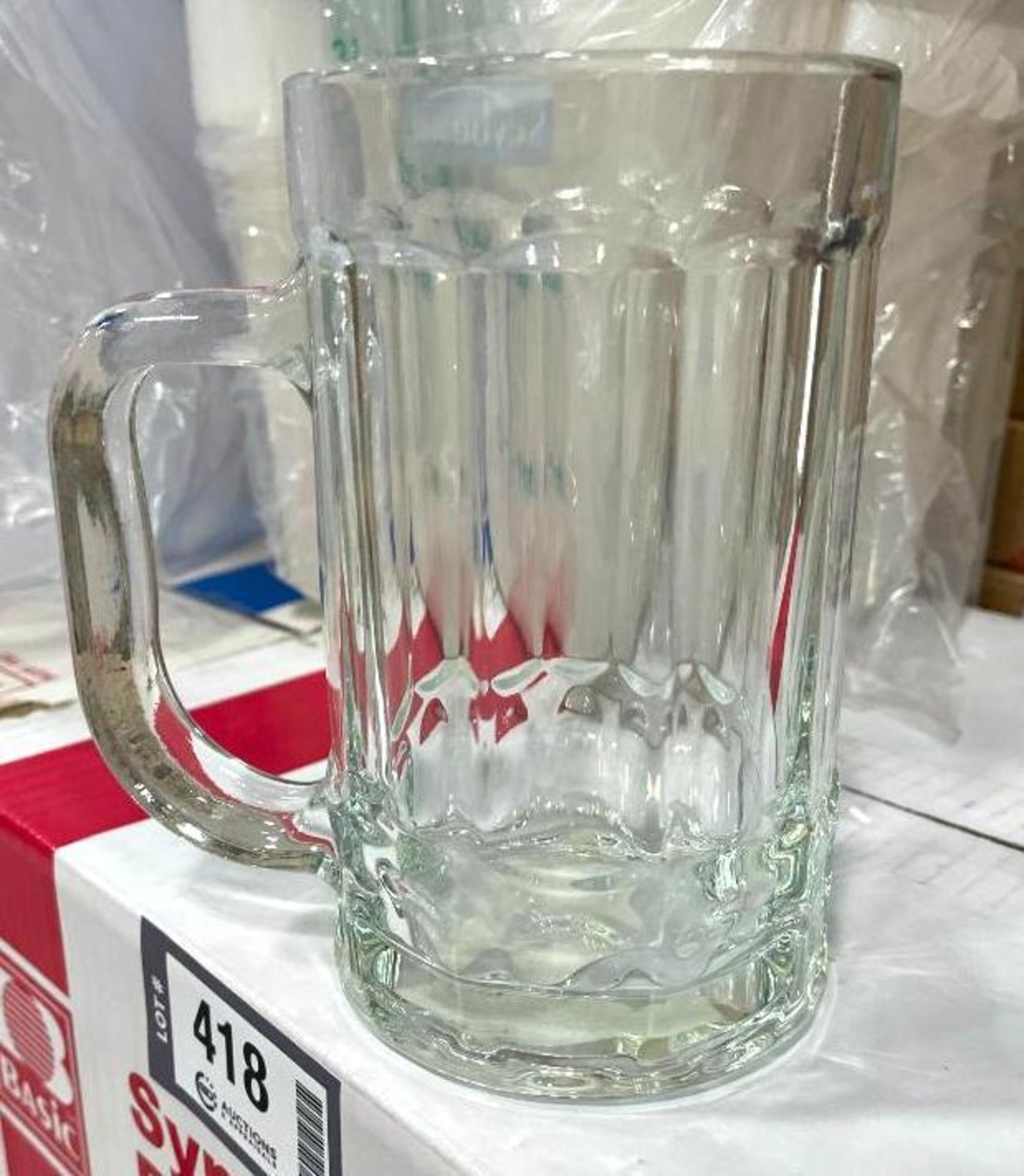 LOT OF (30) SCYBE GLASS BEER MUGS - Image 2 of 4