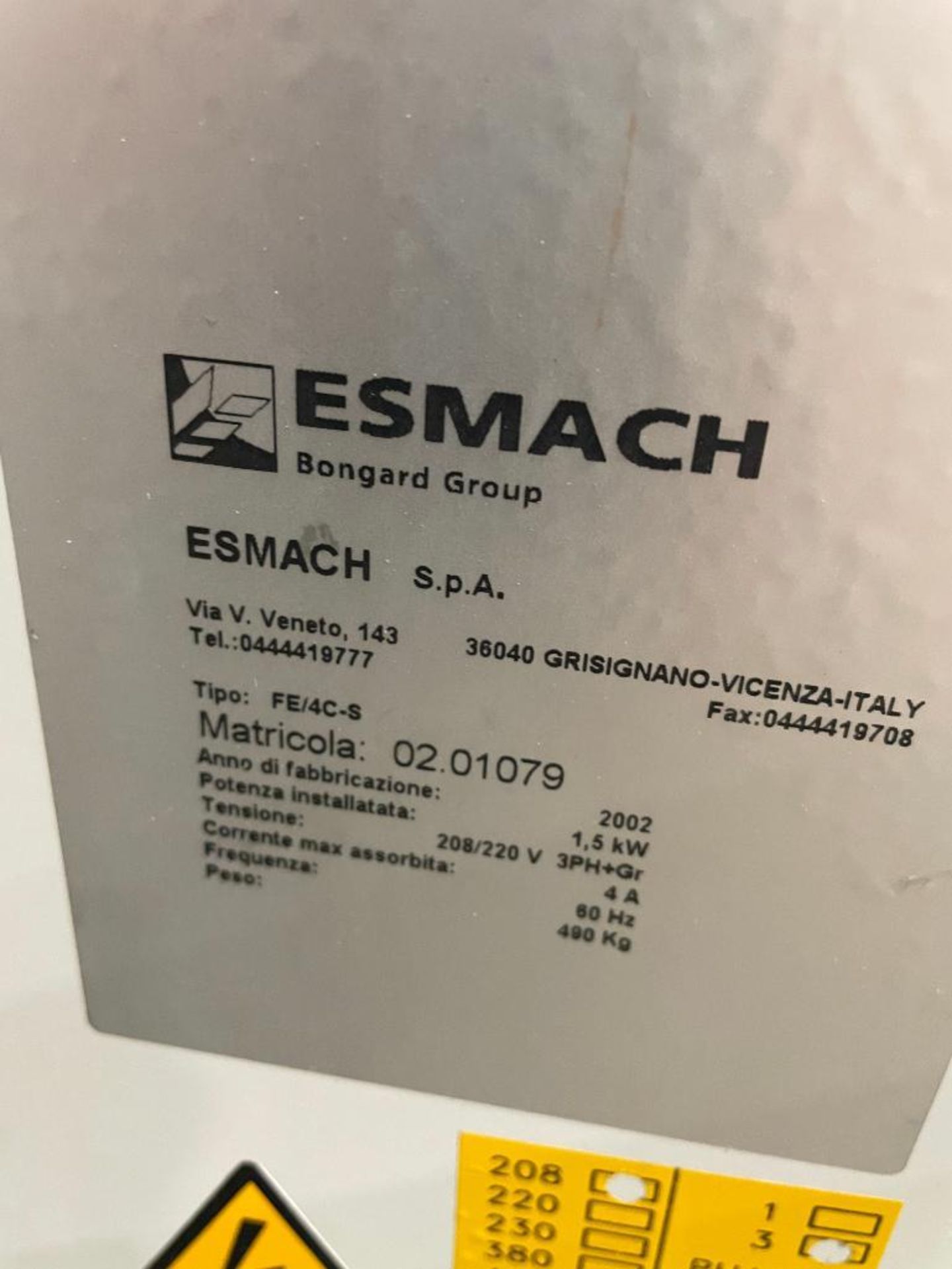 ESMACH FE/4C-S LONG LOAF MOULDER - Image 11 of 20