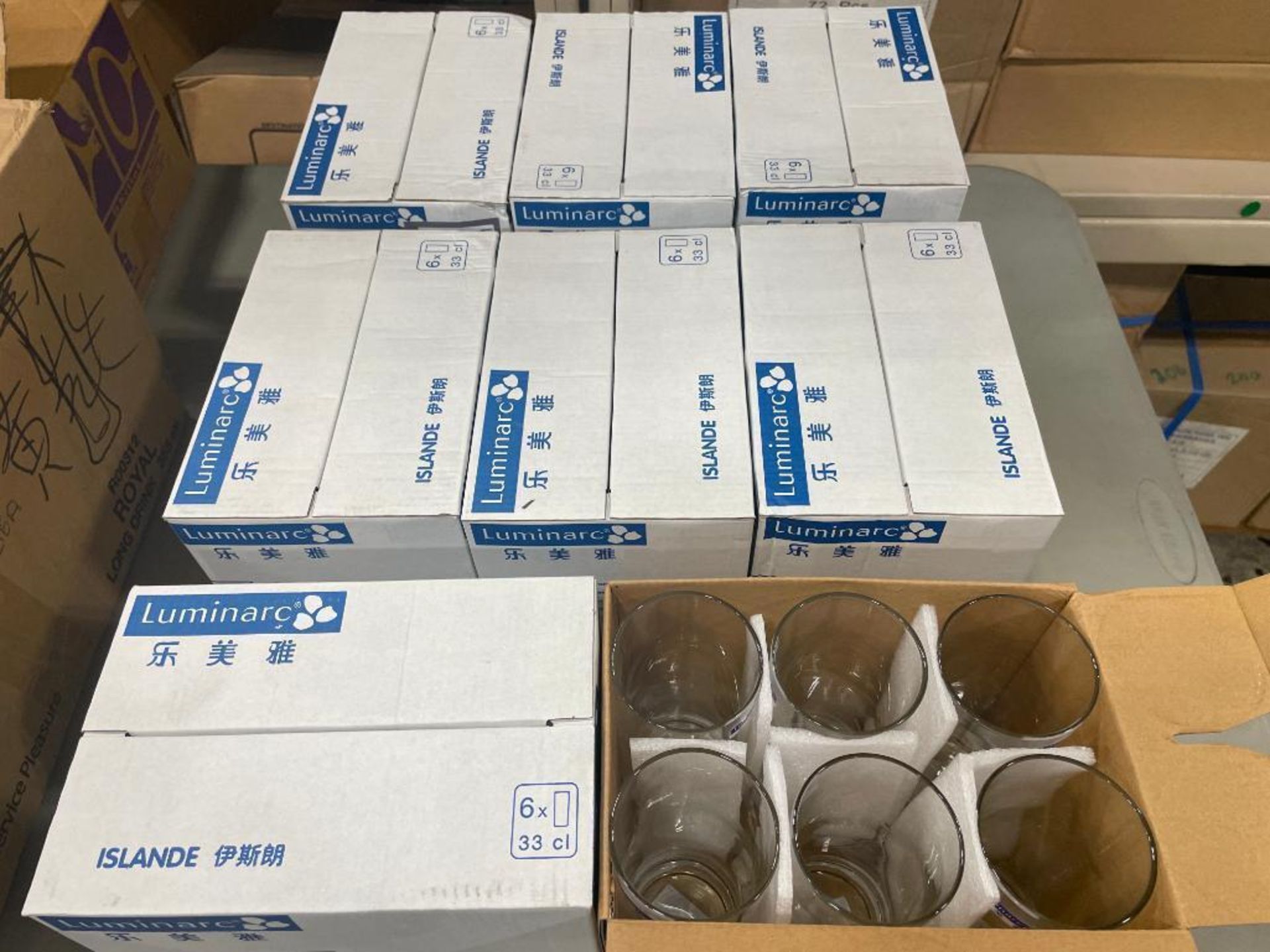 (8) BOXES OF LUMINARC ISLAND GLASSES - 330ML - 6/BOX - Image 3 of 4