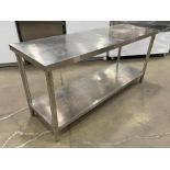 24" X 72" STAINLESS STEEL WORK TABLE