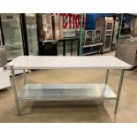 NEW 30" X 72" STAINLESS STEEL WORK TABLE WITH UNDERSHELF