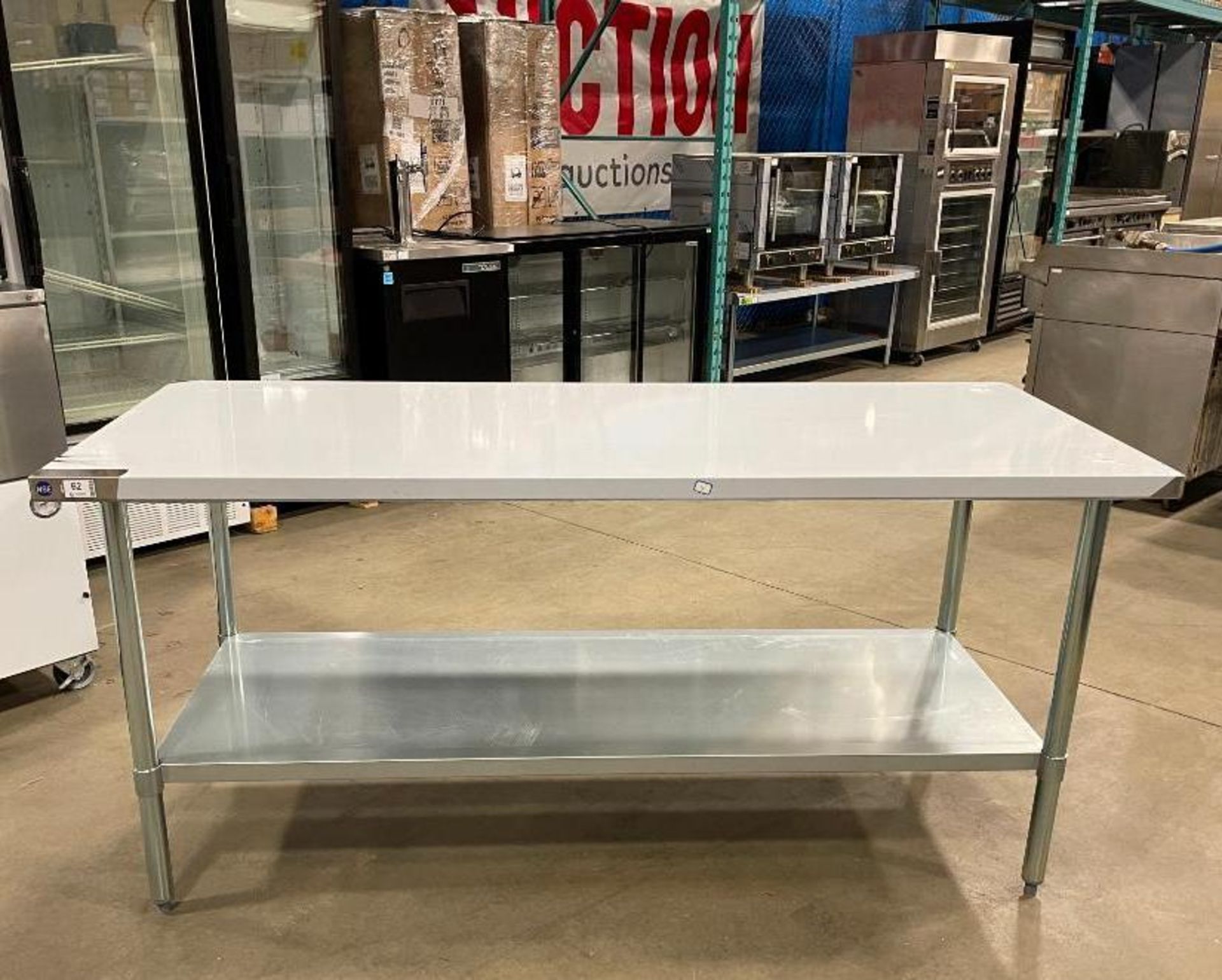 NEW 30" X 72" STAINLESS STEEL WORK TABLE WITH UNDERSHELF