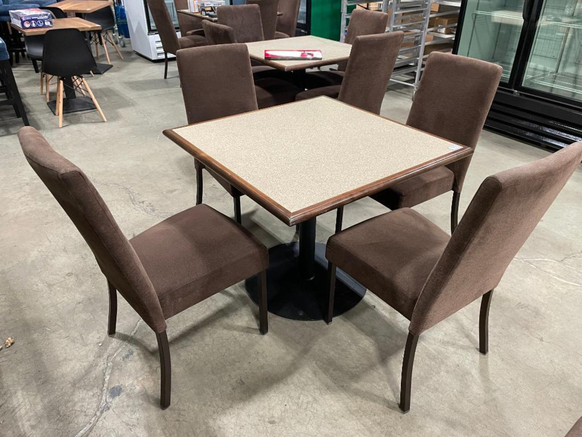 36" X 36" DINING TABLE WITH (4) MTS KILO DINING CHAIRS - Image 6 of 9