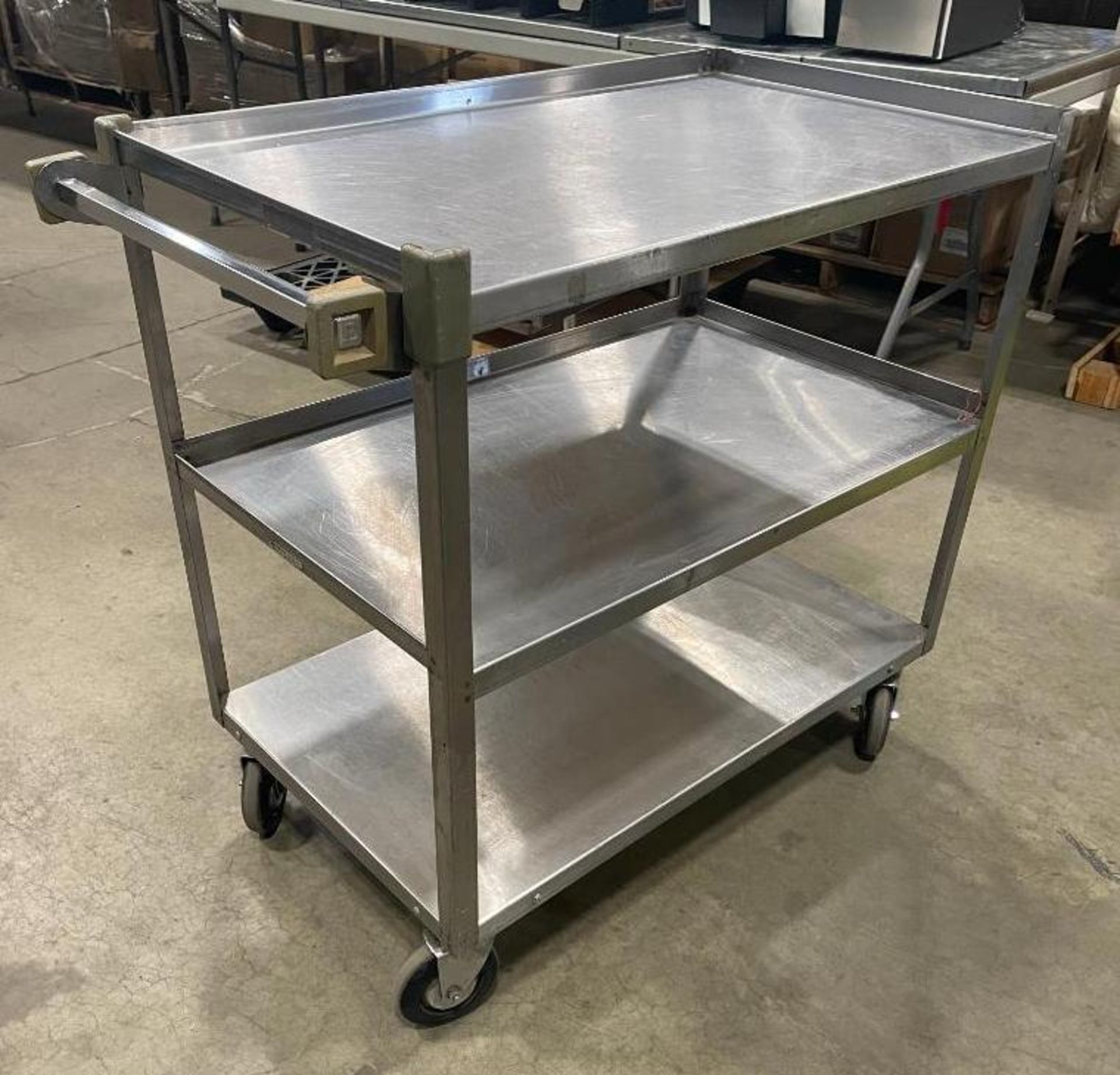 BLOOMFIELD 3-TIER STAINLESS STEEL BUSSING CART
