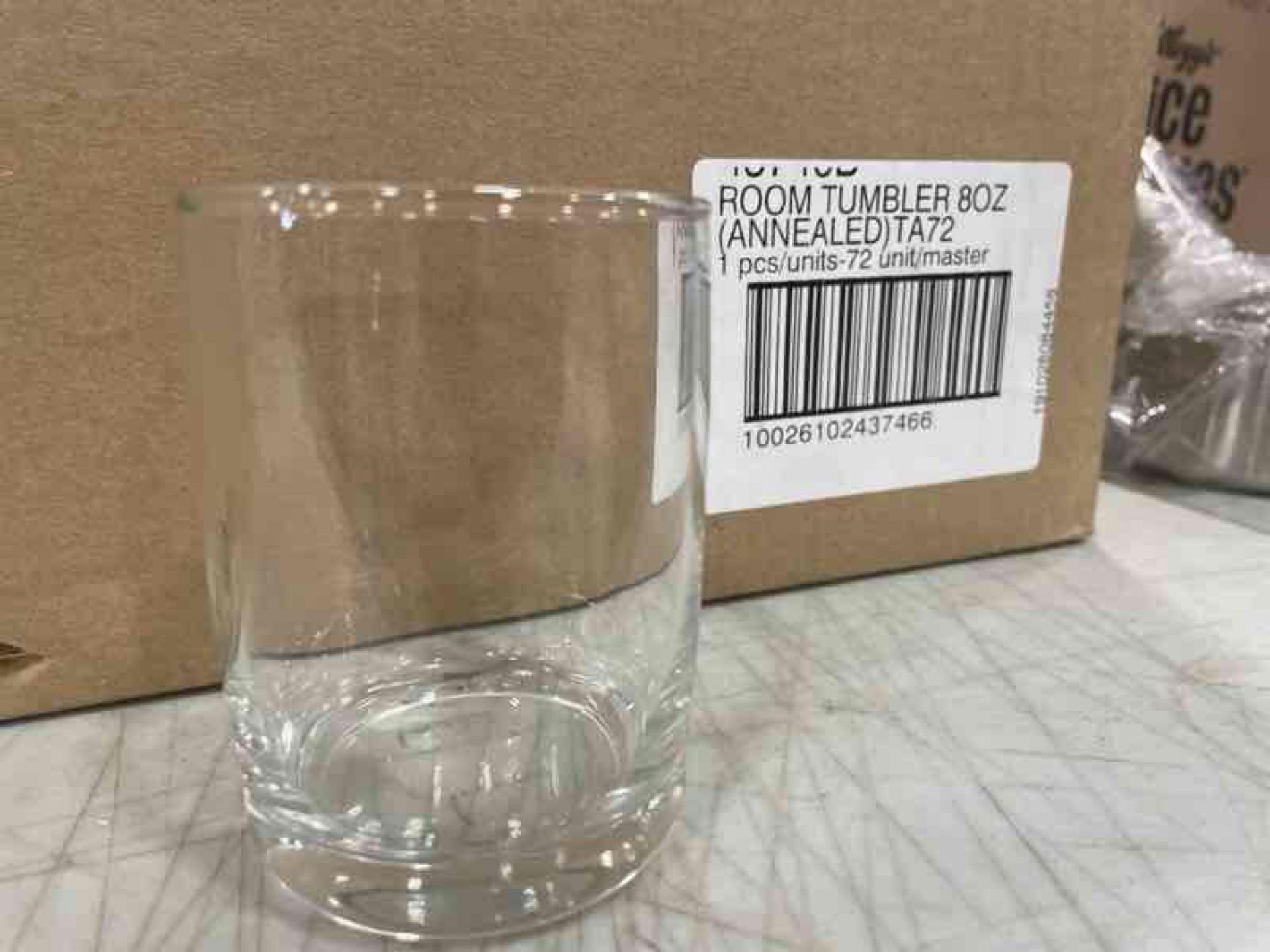 CASE OF 8OZ ROOM TUMBLER GLASSES, ARCOROC 43746 - 72 PER CASE