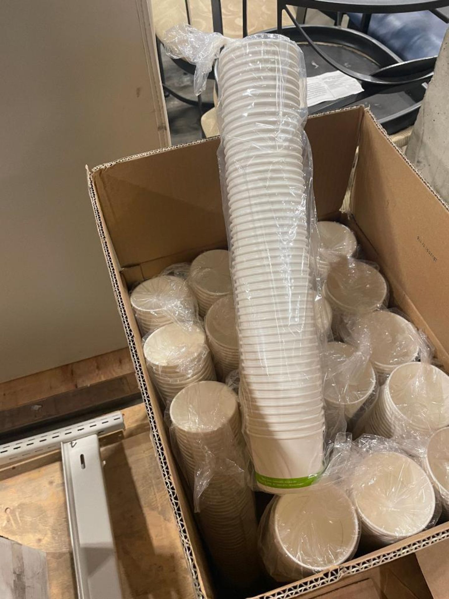 LOT OF HOT FOOD TAKE OUT CONTAINERS, PAPER STRAWS, HOT DOG TAKEOUT BOXES & 2OZ PORTION CUPS - Image 12 of 15