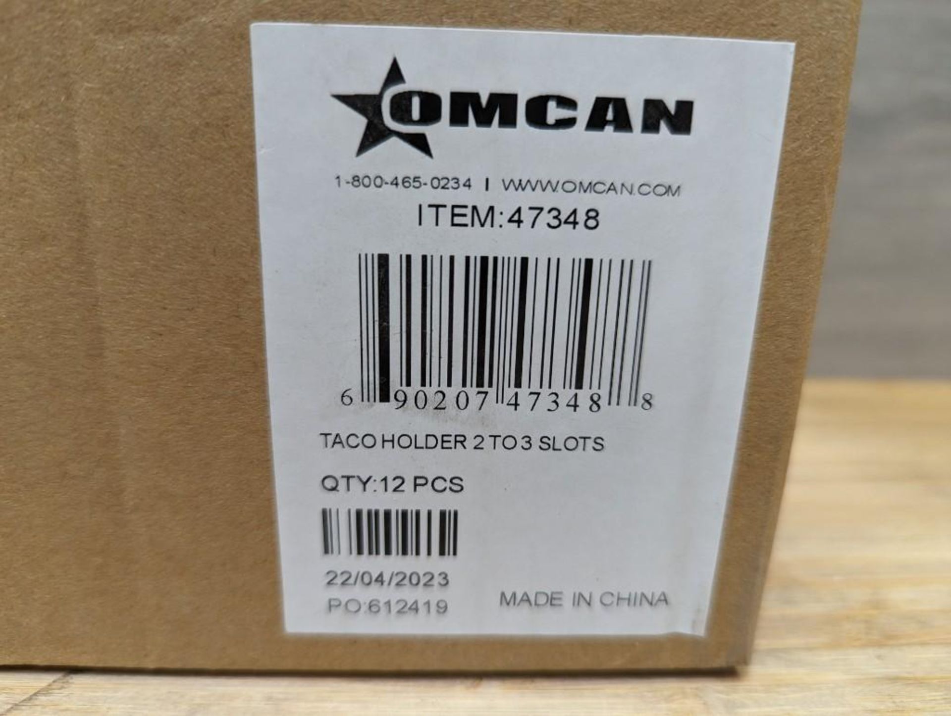 2 OR 3 SLOT STAINLESS TACO HOLDERS, OMCAN 47348 - LOT OF 12 - NEW - Image 3 of 3