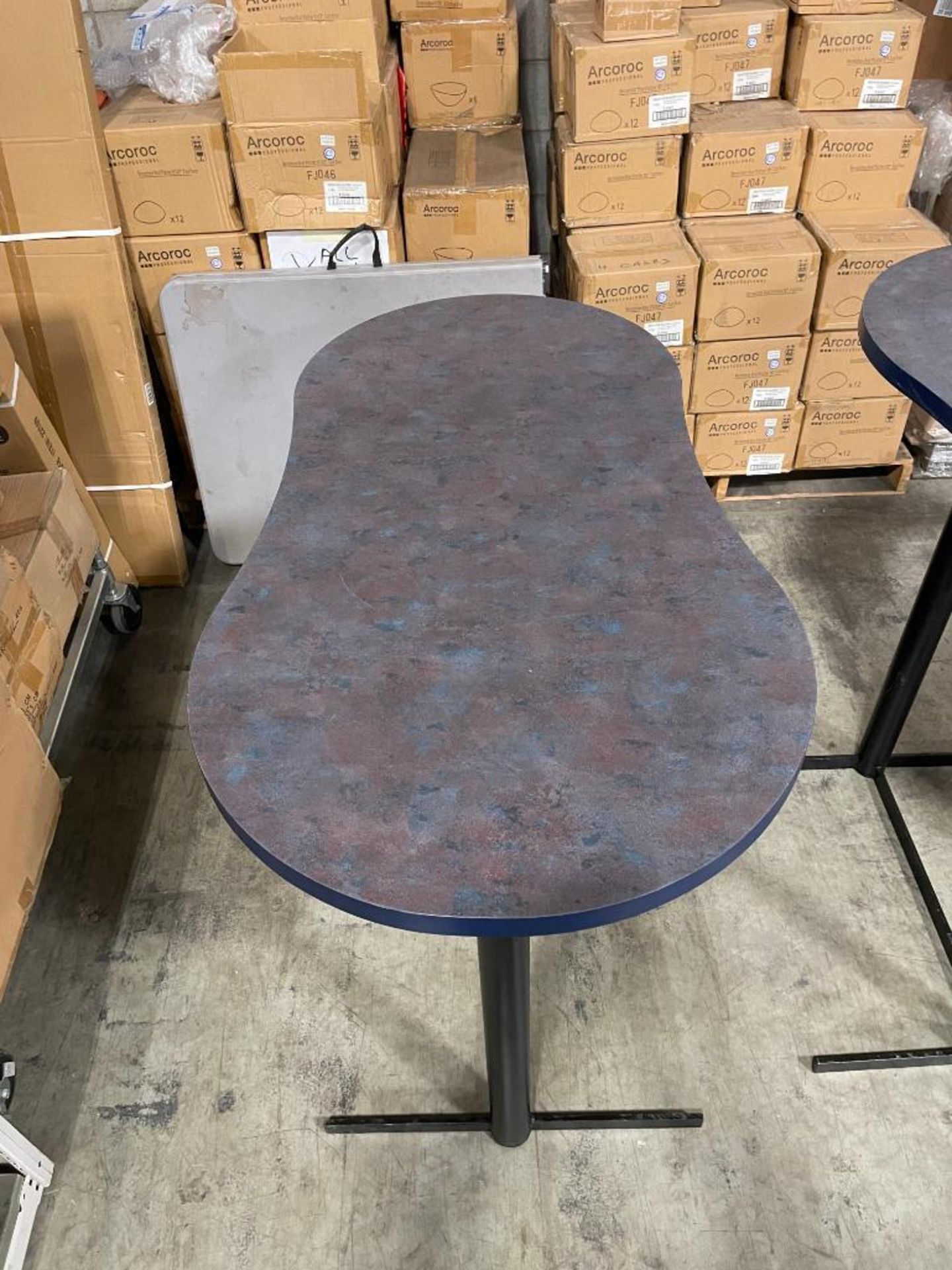 (3) BLUE 41" X 23" BAR HEIGHT TABLES - Image 7 of 10