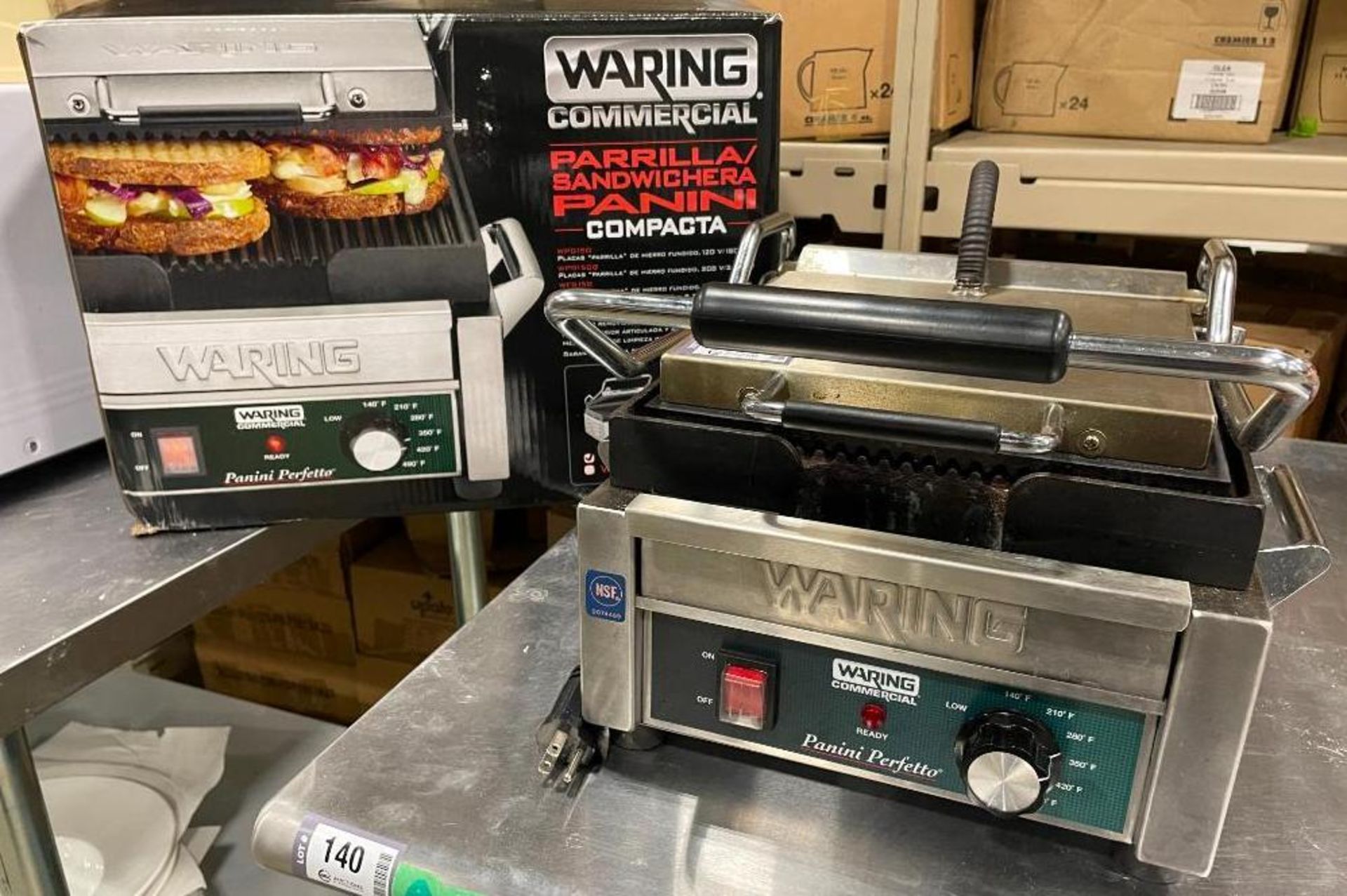 WARING COMMERCIAL WPG 150 SINGLE PANINI GRILL - Image 6 of 11