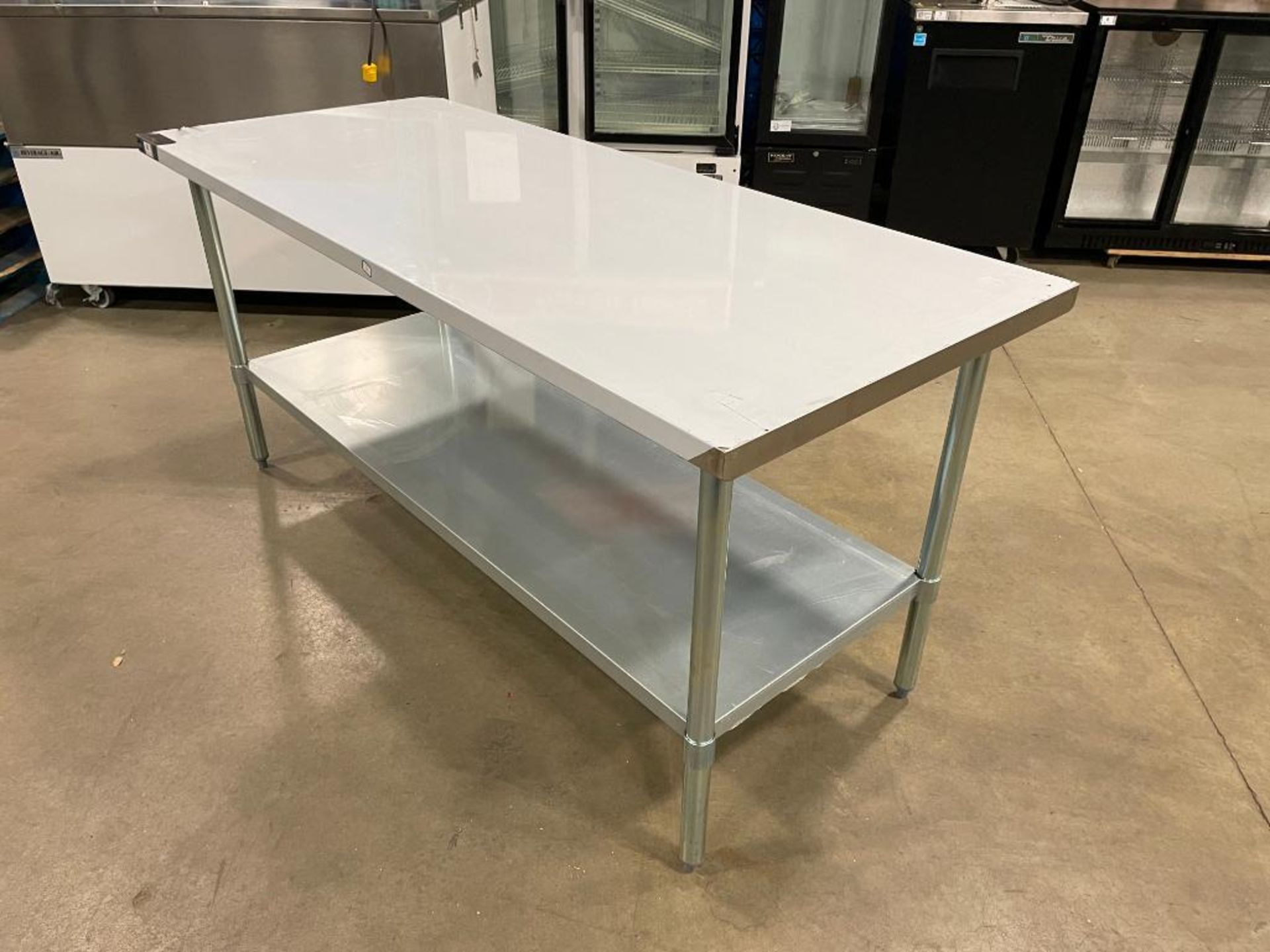 NEW 30" X 72" STAINLESS STEEL WORK TABLE WITH UNDERSHELF - Image 6 of 10