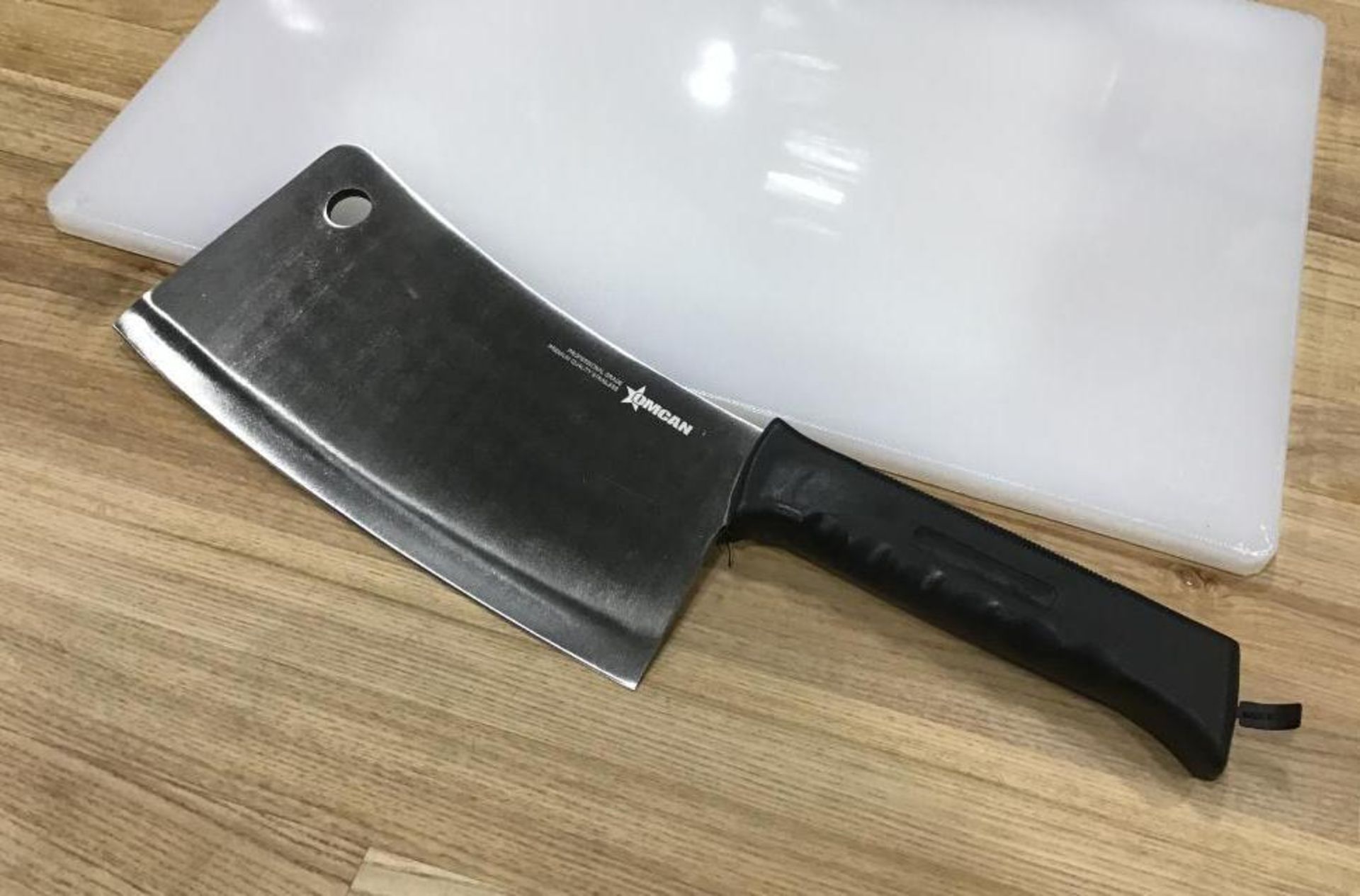 10" CLEAVER W/BLACK POLY HANDLE, OMCAN 10546 - NEW - Image 3 of 4