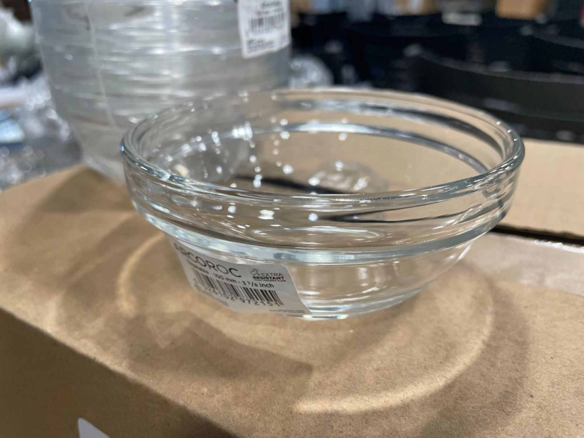 (2) CASES OF ARCOROC 10019 GLASS STACKABLE SALAD BOWLS, 36 PER CASE - NEW - Image 2 of 6