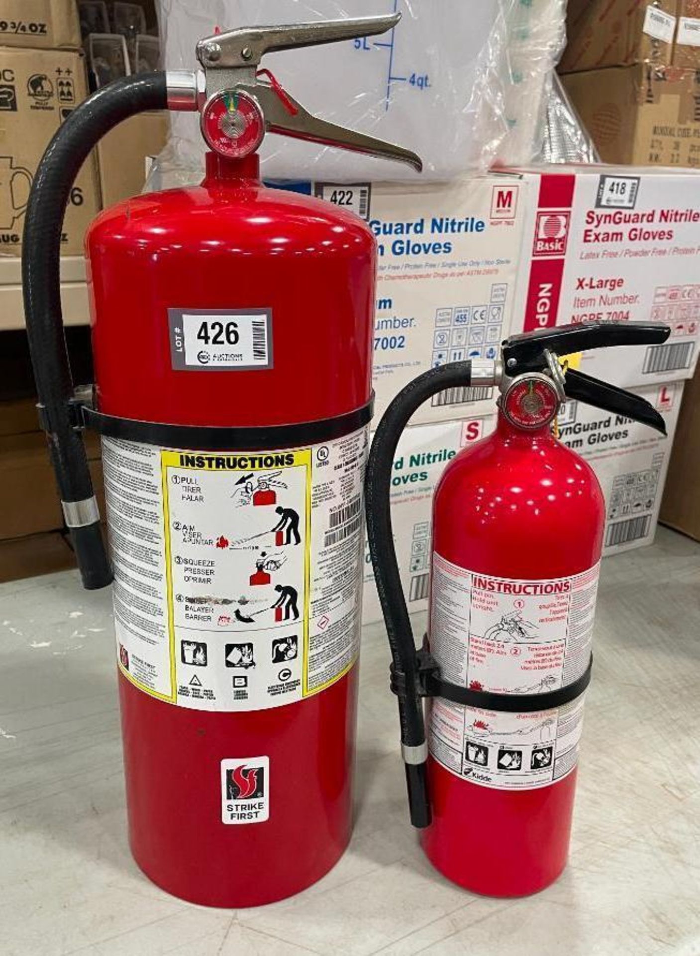 (2) FIRE EXTINGUISHERS