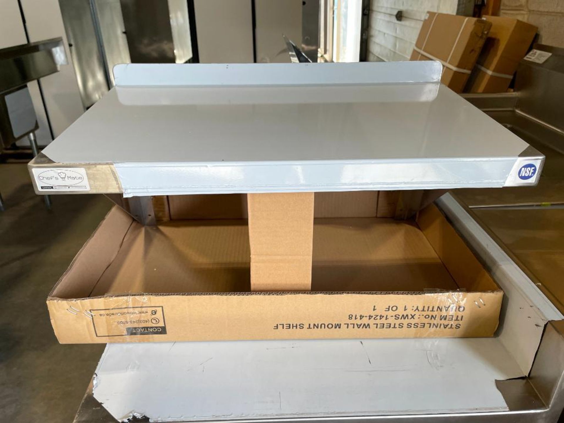 CHEF’S MATE 24” X 14” STAINLESS STEEL WALL SHELF - NEW - Image 2 of 8