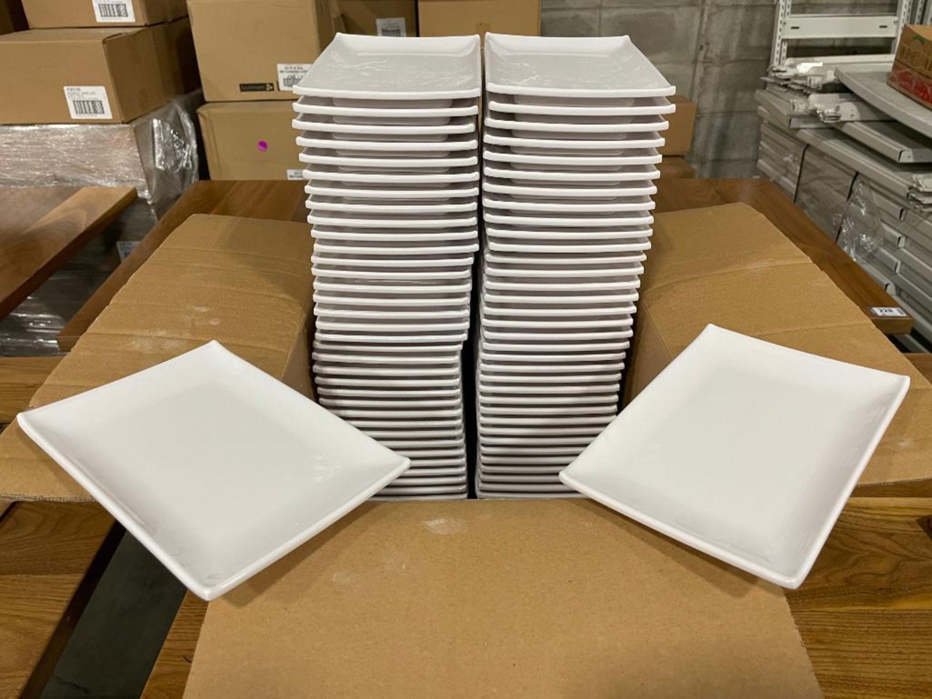 CASE OF 8" X 5.5" MELAMINE RECTANGLE PLATES