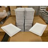 CASE OF 8" X 5.5" MELAMINE RECTANGLE PLATES