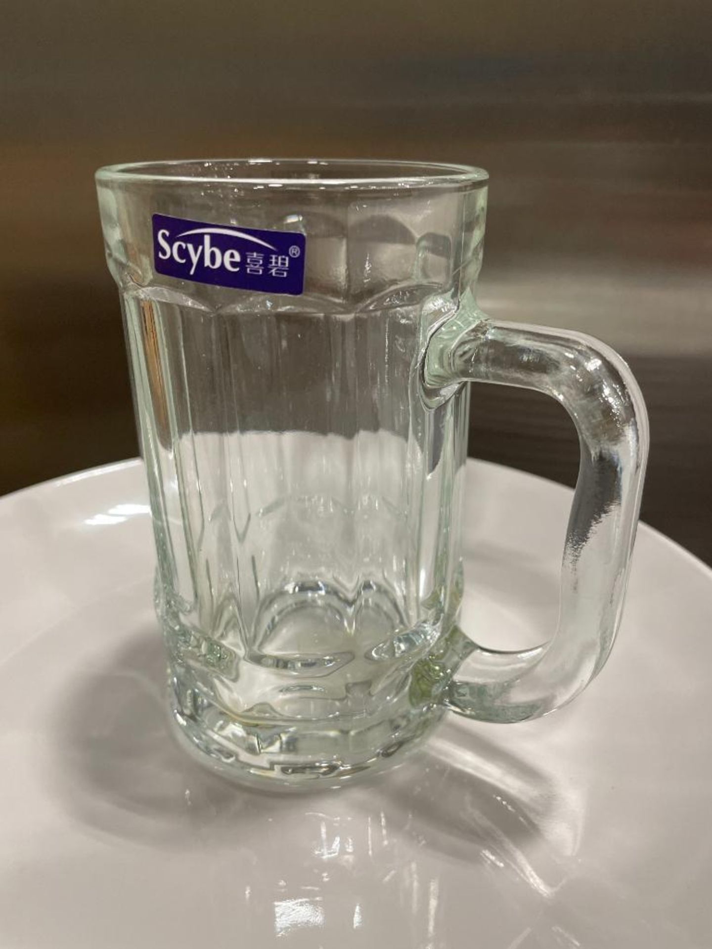 LOT OF (48) SCYBE GLASS BEER MUGS - Image 4 of 5