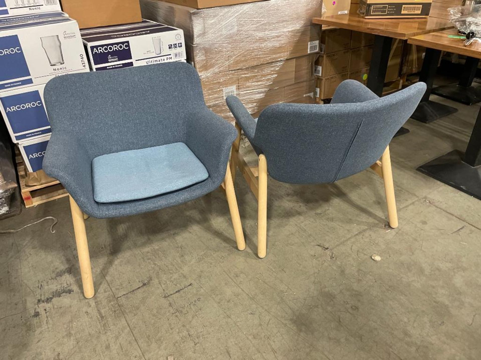 (2) IKEA VEDBO 2209-4 LOW BACK ARMCHAIRS - Image 3 of 4