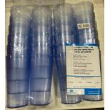 20 OZ PLASTIC STACKABLE BLUE TUMBLERS - LOT OF 24 - NEW