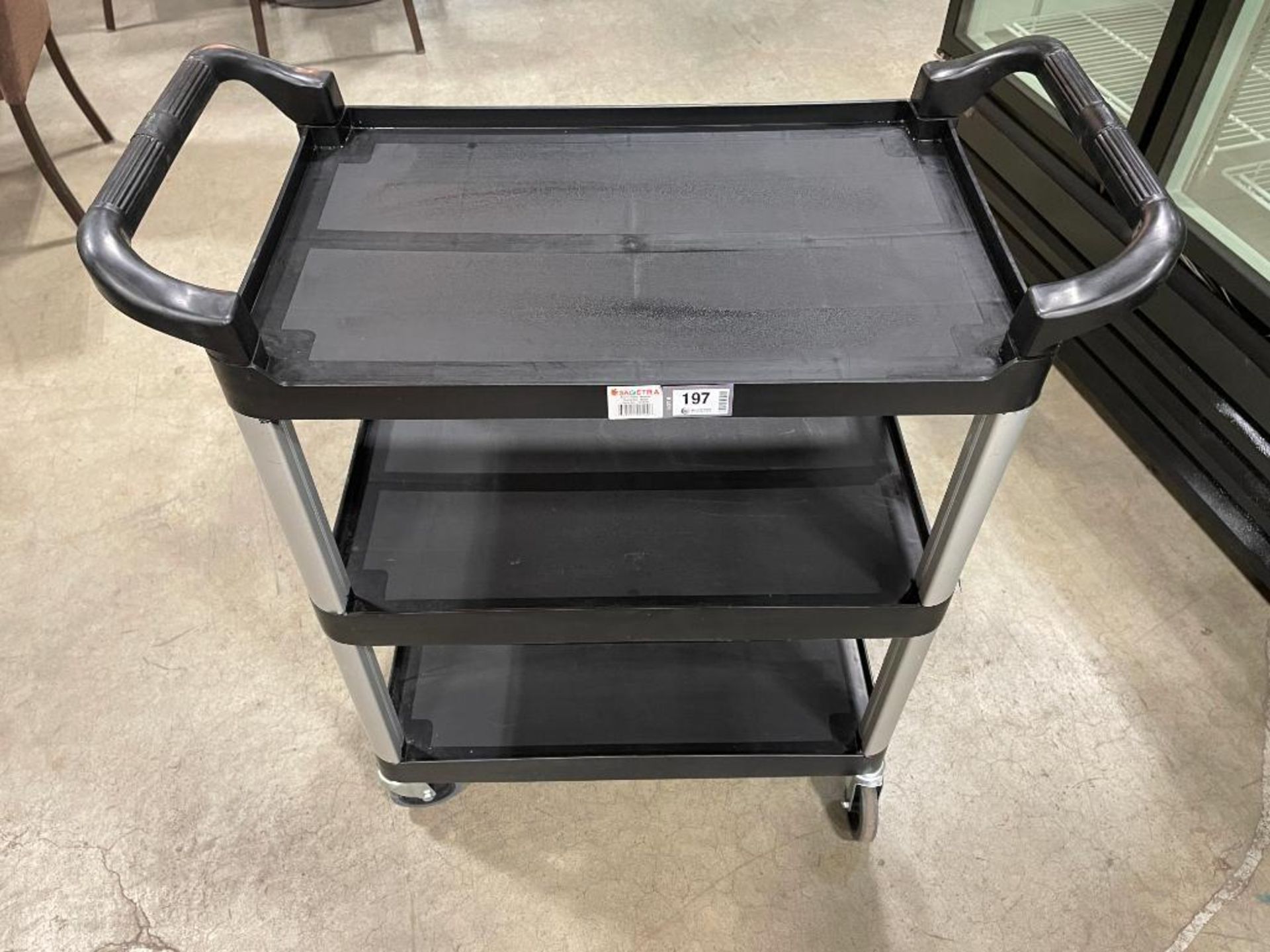 SAGETRA 3-TIER PLASTIC BUSSING CART - Image 2 of 6