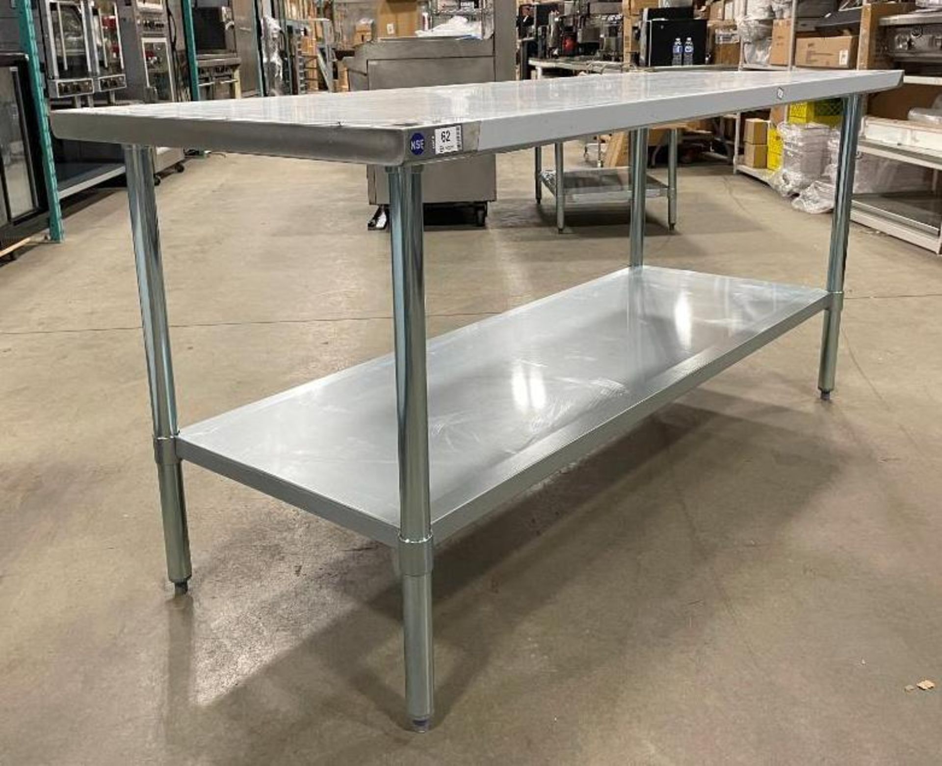 NEW 30" X 72" STAINLESS STEEL WORK TABLE WITH UNDERSHELF - Image 10 of 10