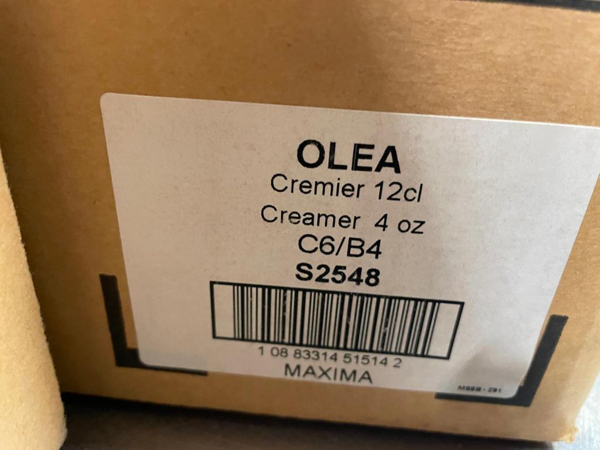 2 CASES OF OLEA 4 OZ. CREAMERS, CHEF & SOMMELIER S2548, 24/CASE - NEW - Image 3 of 4