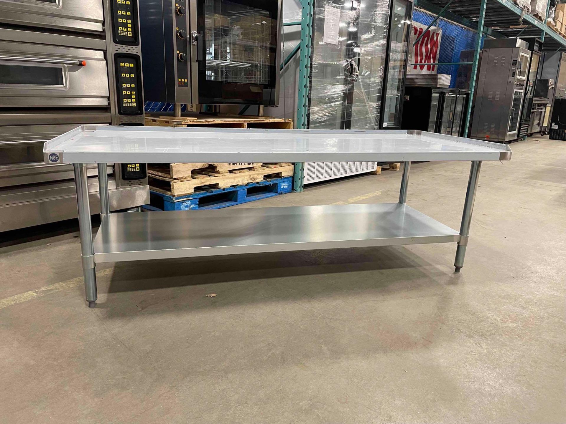 NEW 30" X 72" STAINLESS STEEL EQUIPMENT STAND WITH UNDERSHELF - Image 4 of 7