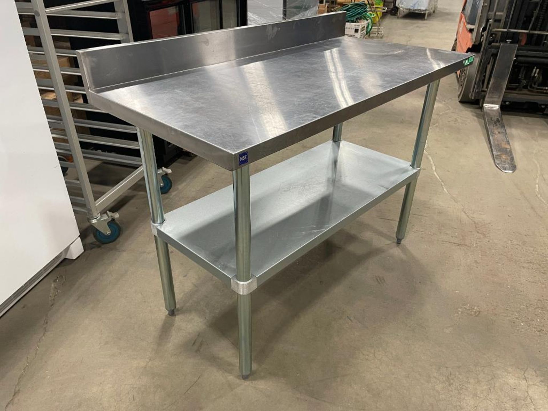 SAGETRA 24" X 48" STAINLESS STEEL WORK TABLE WITH BACKSPLASH - Bild 8 aus 9