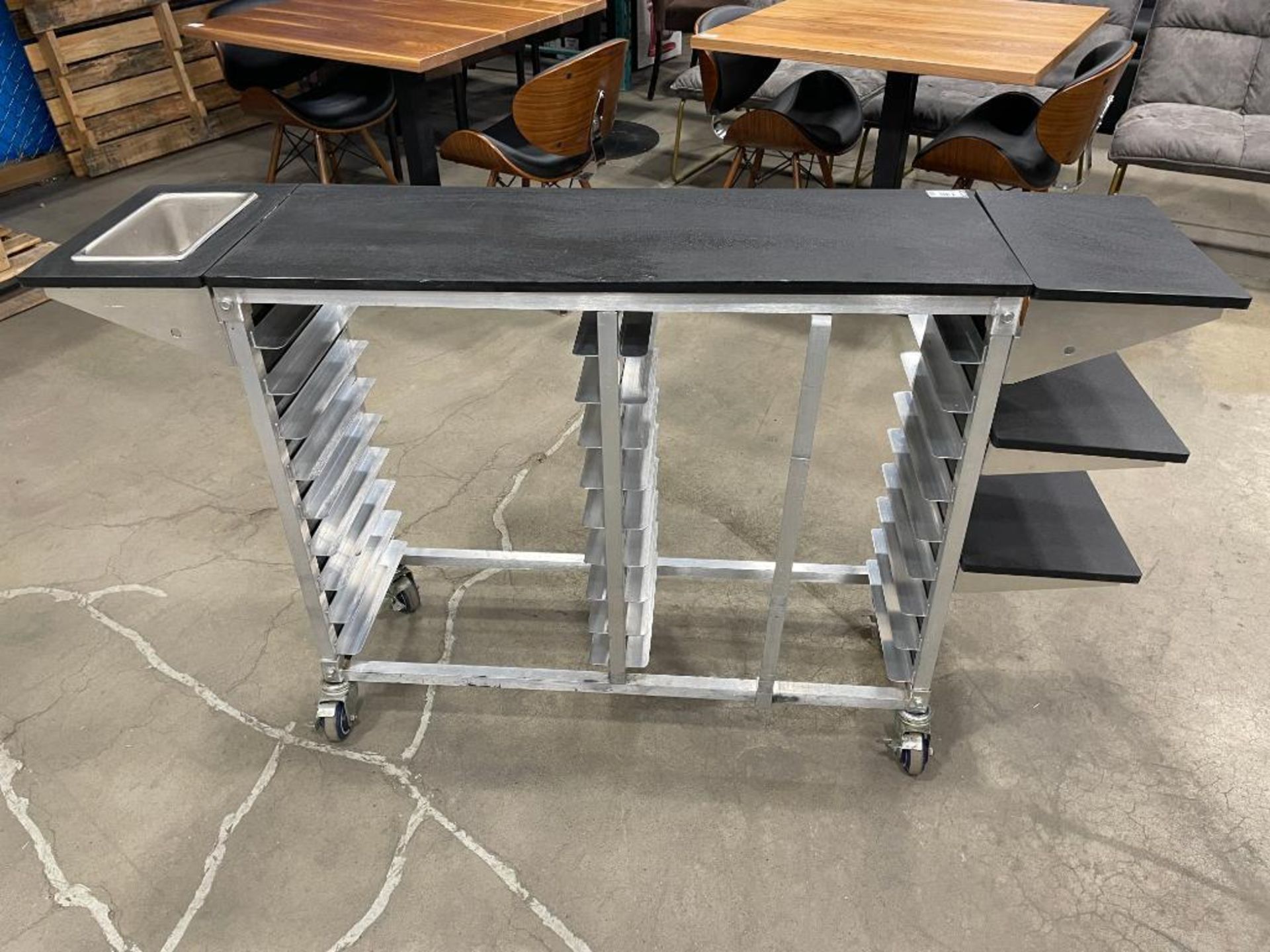 COMMERCIAL FOOD SERVICE CART WITH 18-SLOTS FOR HALF SIZE BUN PANS - Image 2 of 7