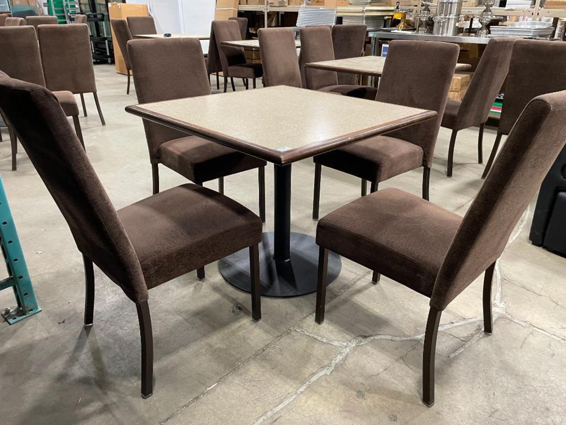 36" X 36" DINING TABLE WITH (4) MTS KILO DINING CHAIRS - Image 2 of 10